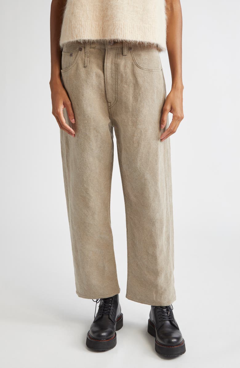 R13 X-Boyfriend Jeans, Main, color, Stone