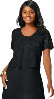 Jessica London Crochet Shrug
