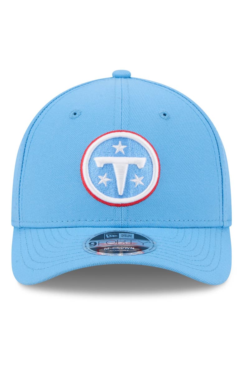 Men's New Era  Light Blue Tennessee Titans  9FORTY Adjustable Hat, Alternate, color, Light Blue