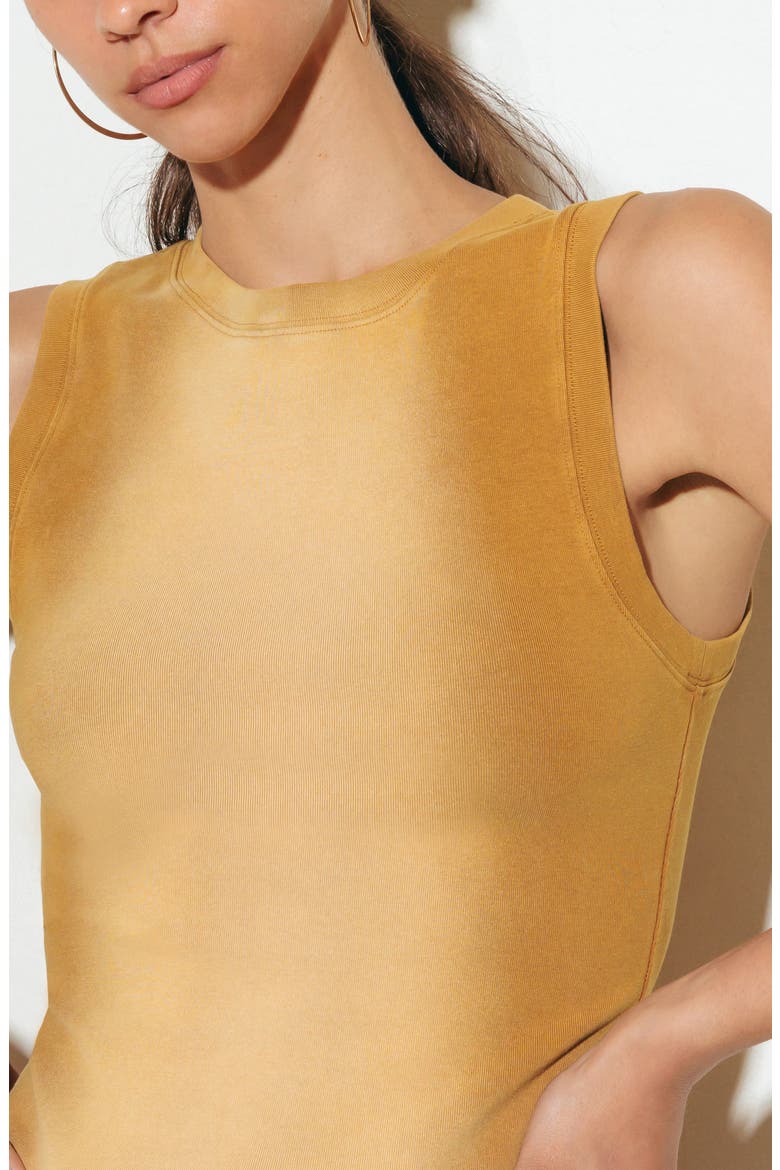 Ombré Sleeveless Top, Alternate, color, CAMEL