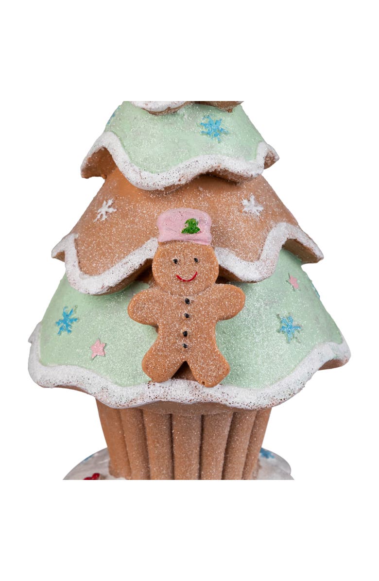 Northlight Gingerbread Cupcake Christmas Tree Decoration - 9.5", Alternate, color, Brown