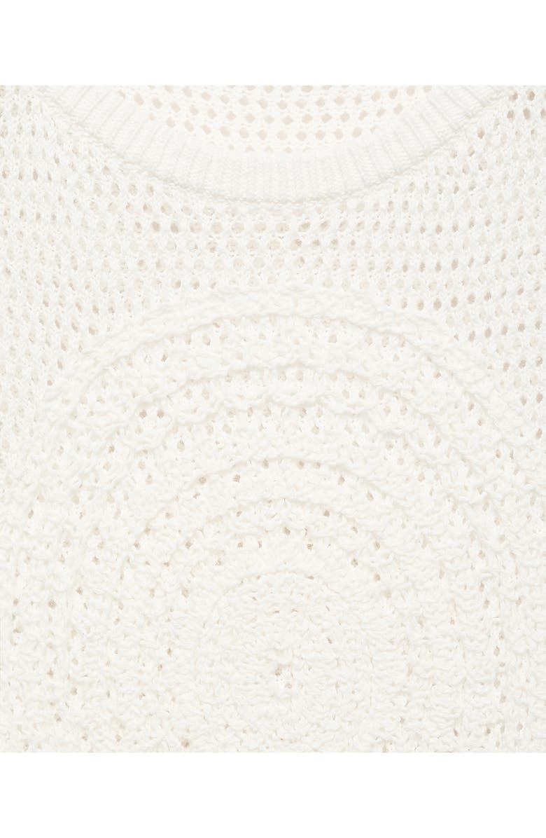 MANGO Crochet Tank, Alternate, color, Off White