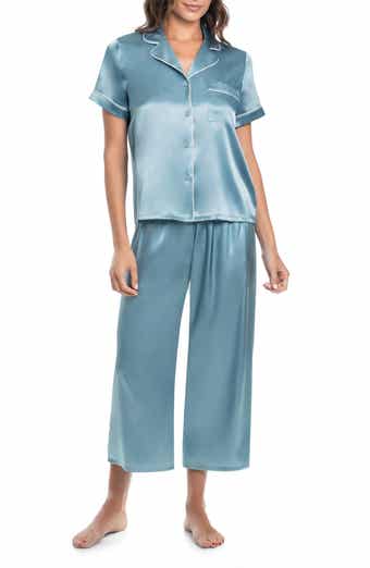 Loretta Short Sleeve Satin Pajamas