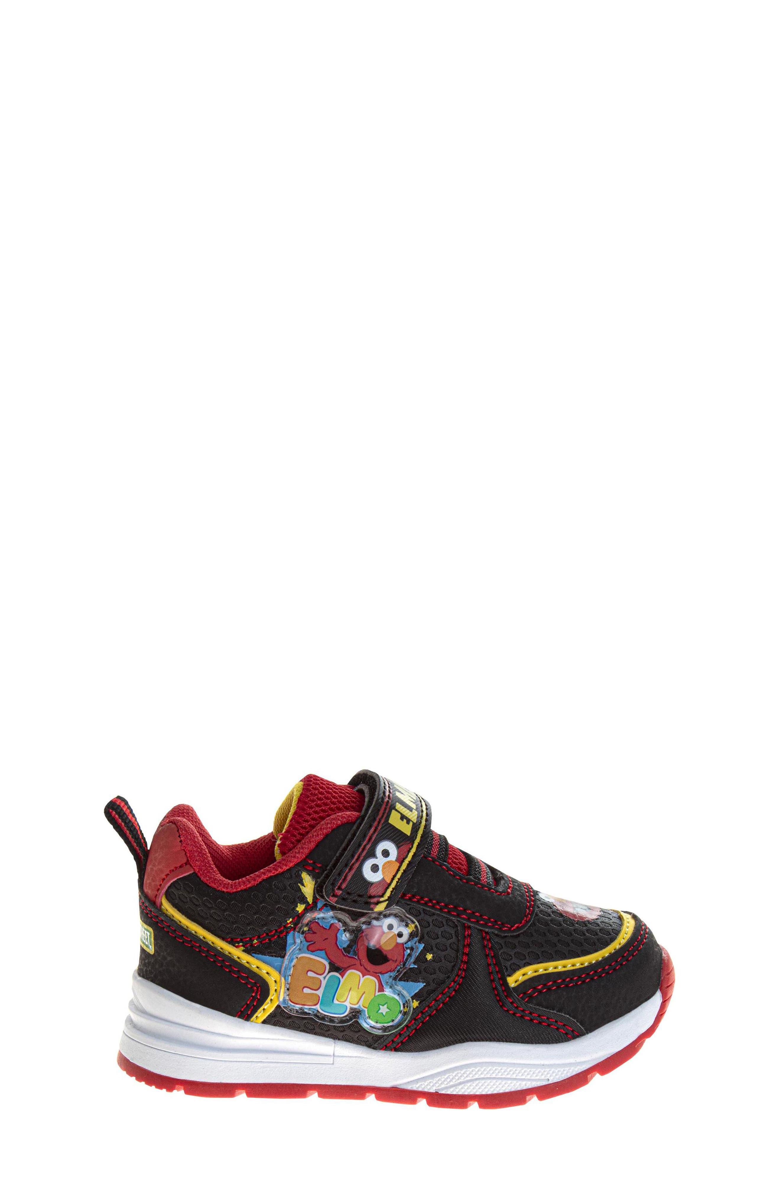 JOSMO Kids' Sesame Street Elmo Light-Up Sneaker, Alternate, color, Black/Red