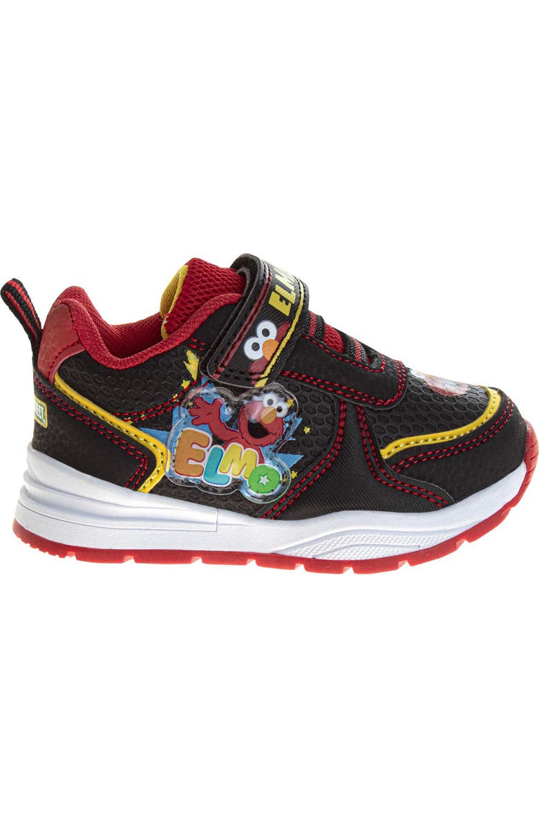 JOSMO Kids' Sesame Street Elmo Light-Up Sneaker, Alternate, color, Black/Red