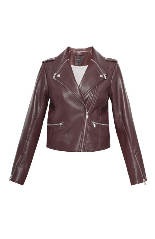 As By Df Cindy Recycled Leather Jacket In Burgundy