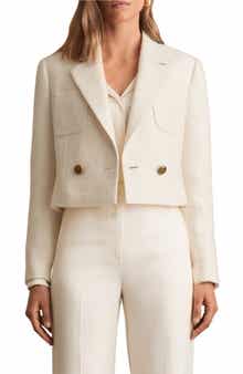 Reiss Mia Tweed Crop Jacket