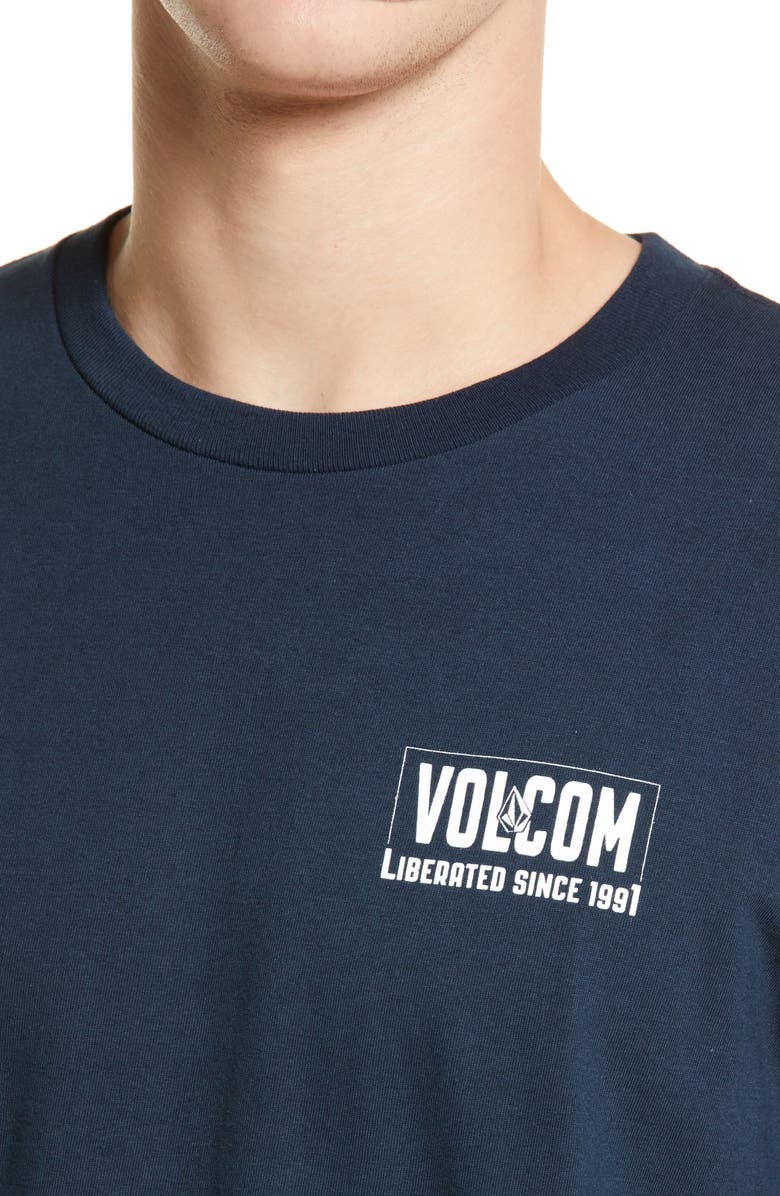 Volcom Men's Liberated '91 Cotton Graphic Tee, Alternate, color, 