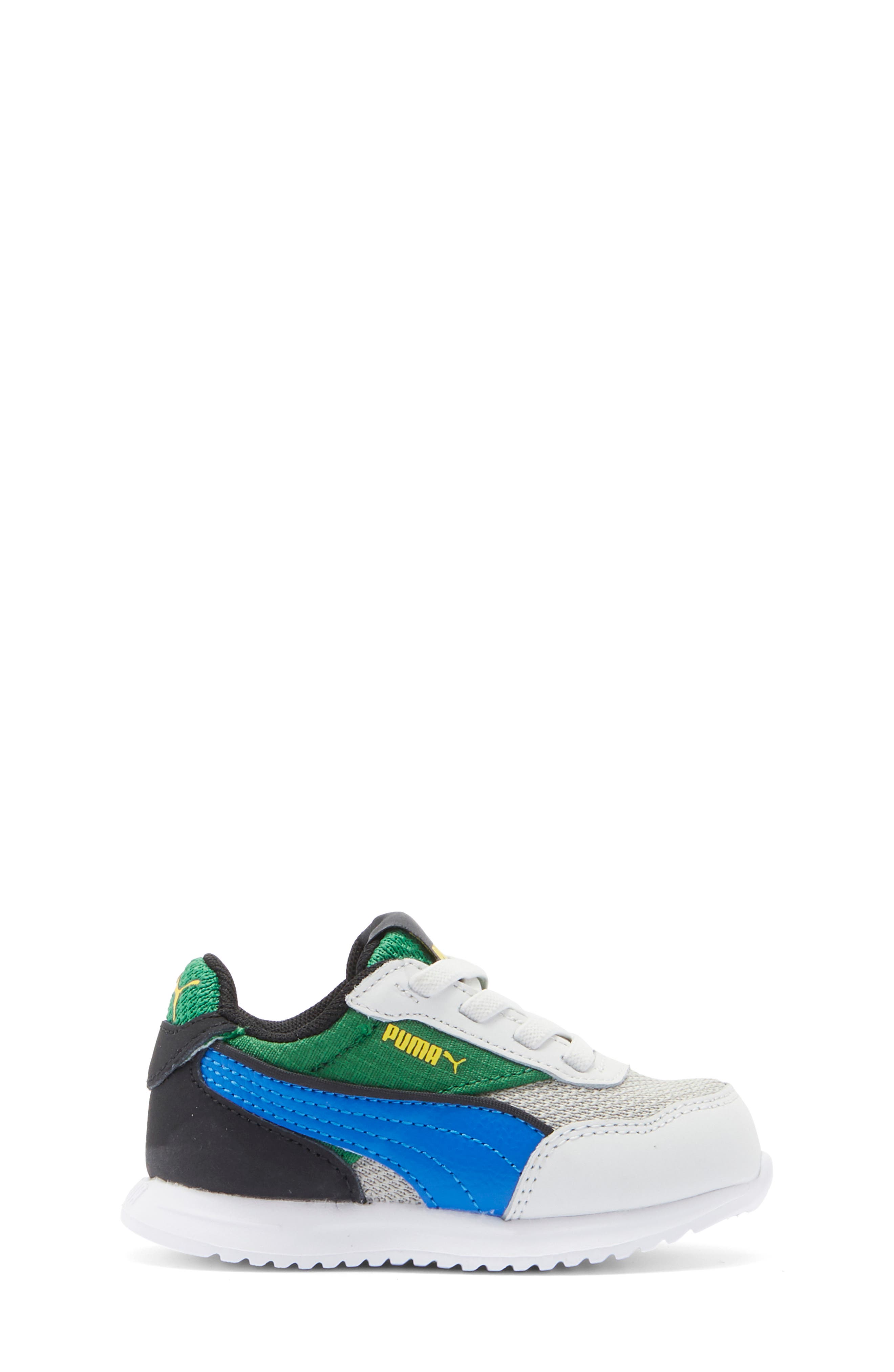 PUMA Kids' R78 Gravity Sneaker, Alternate, color, Archive Green/ Royal/ Yellow