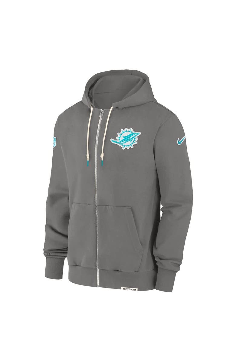 Nike Men's Nike  Pewter Miami Dolphins Player Full-Zip Performance Hoodie, Alternate, color, 