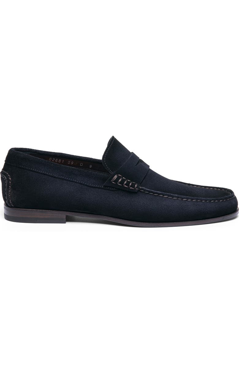 Santoni Ikangia Penny Loafer, Alternate, color, Blue