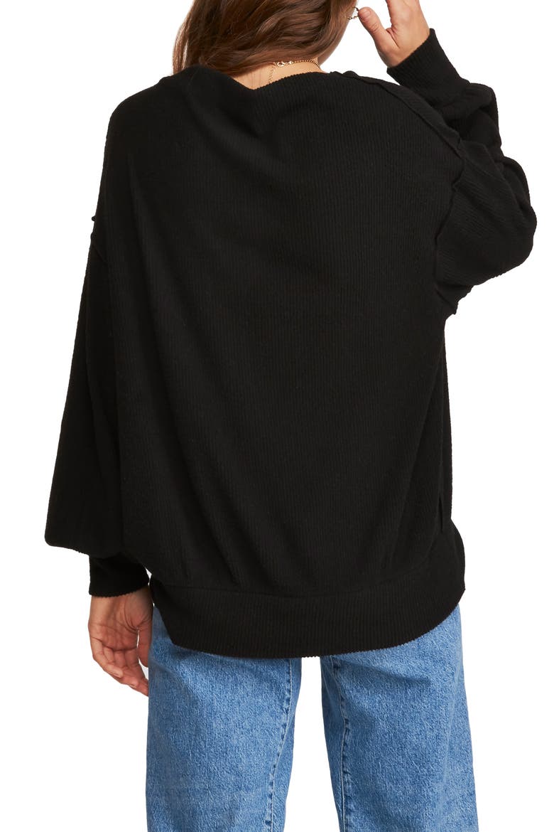 Main Squeeze Hacci Sweater, Alternate, color, BLACK