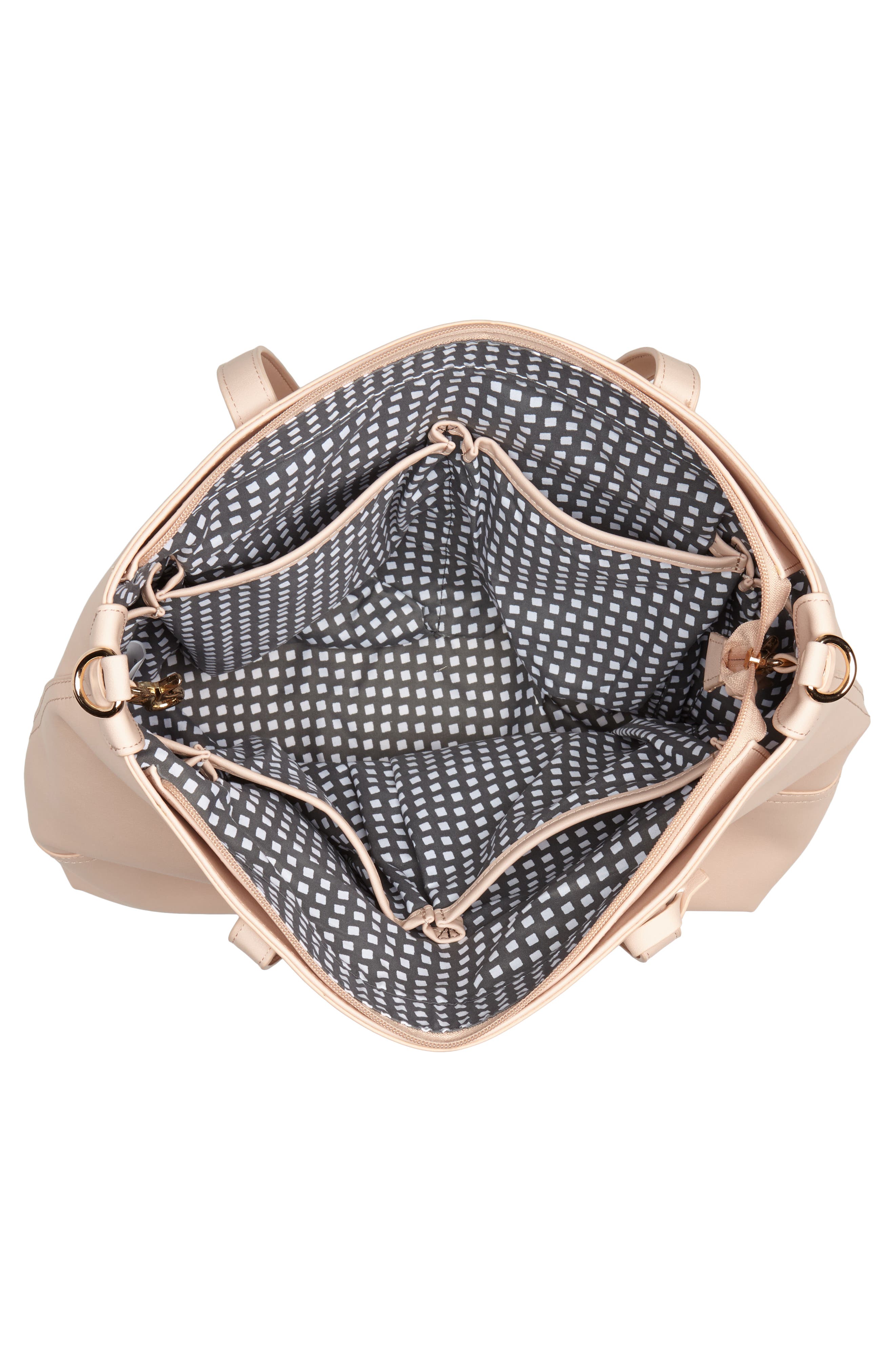 Bella Tunno Boss Faux Leather Diaper Bag & Clutch, Alternate, color, 