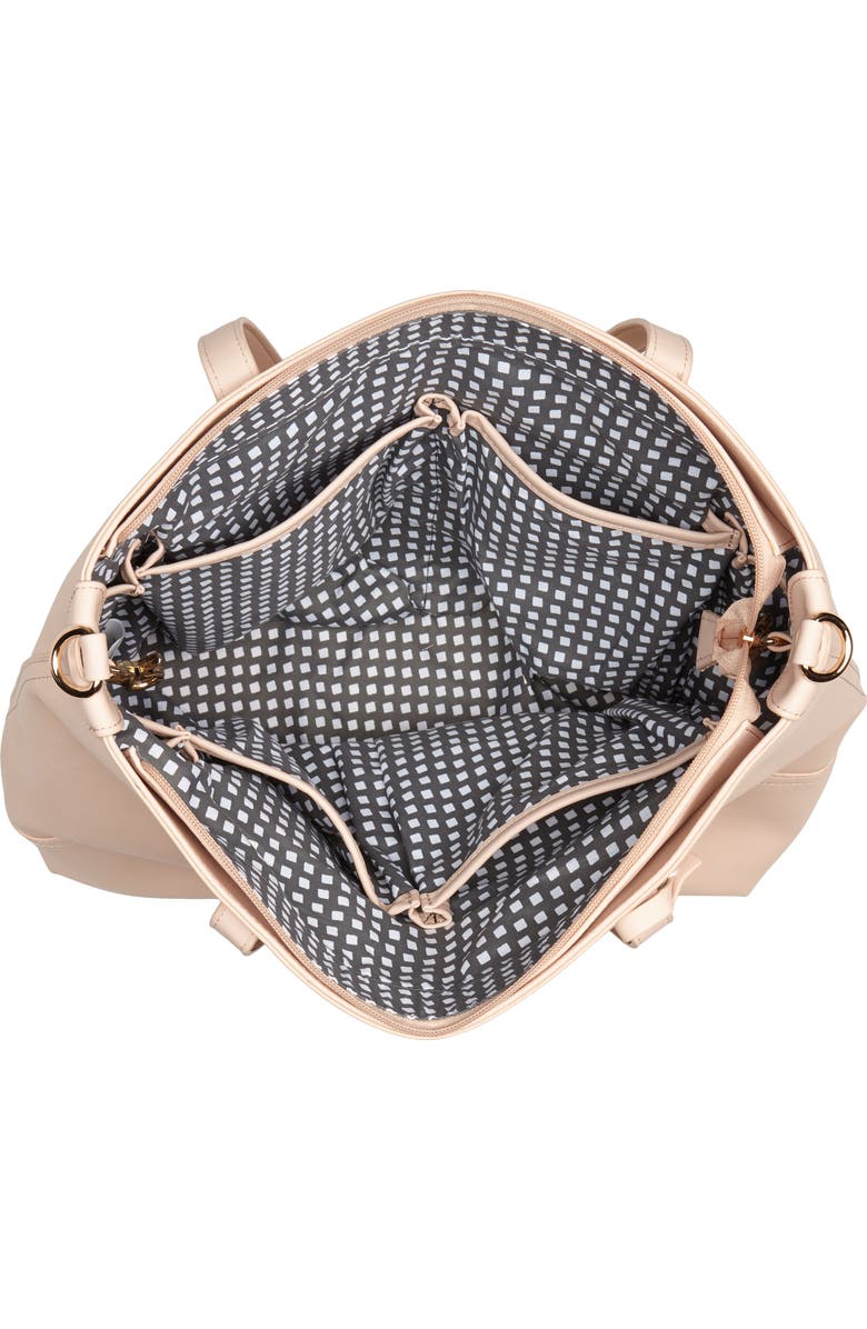 Bella Tunno Boss Faux Leather Diaper Bag & Clutch, Alternate, color,