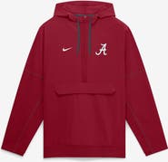 Nike Men's Nike Crimson Alabama Crimson Tide 2026 Sideline Anorak Half-Zip Hooded Jacket