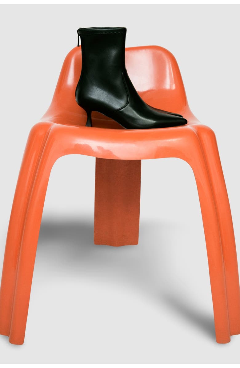 MI/MAI Louise Pointed Toe Low Heel Ankle Boot, Alternate, color, Black