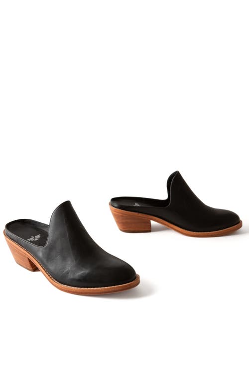 Fortress Michelle Heeled Mule In Black