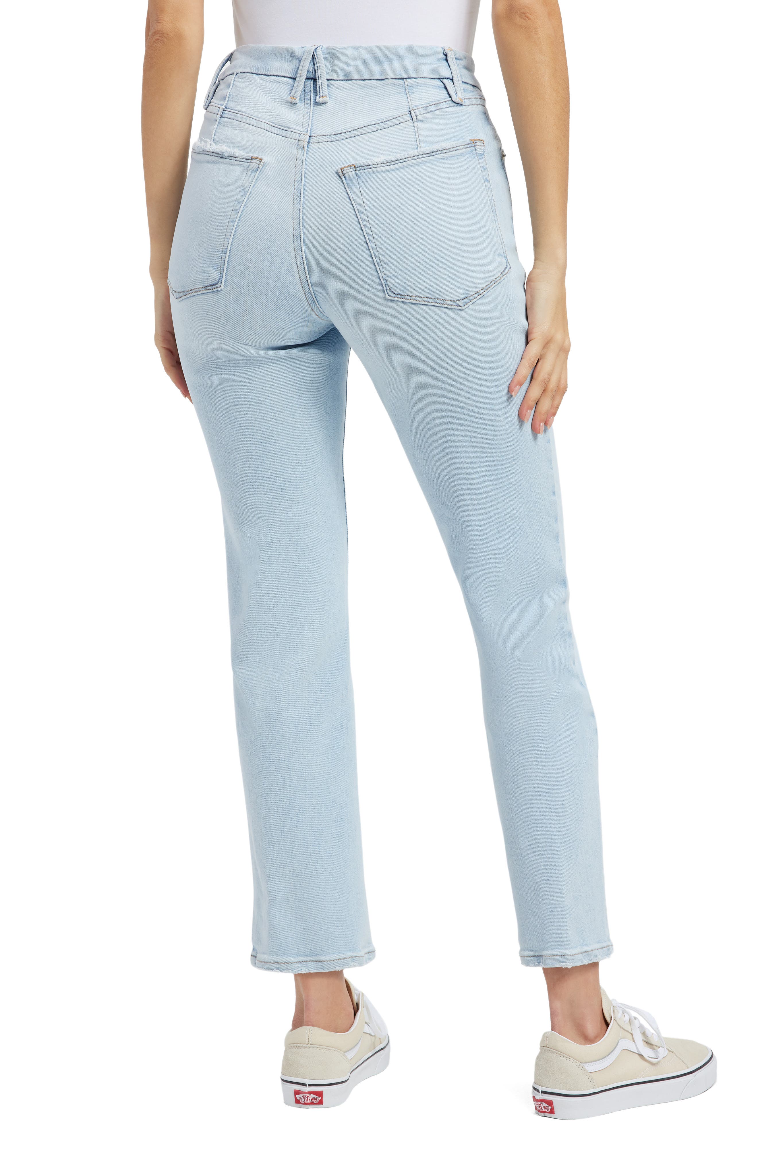 Good American Good Icon Crop Jeans (Women) | Nordstromrack