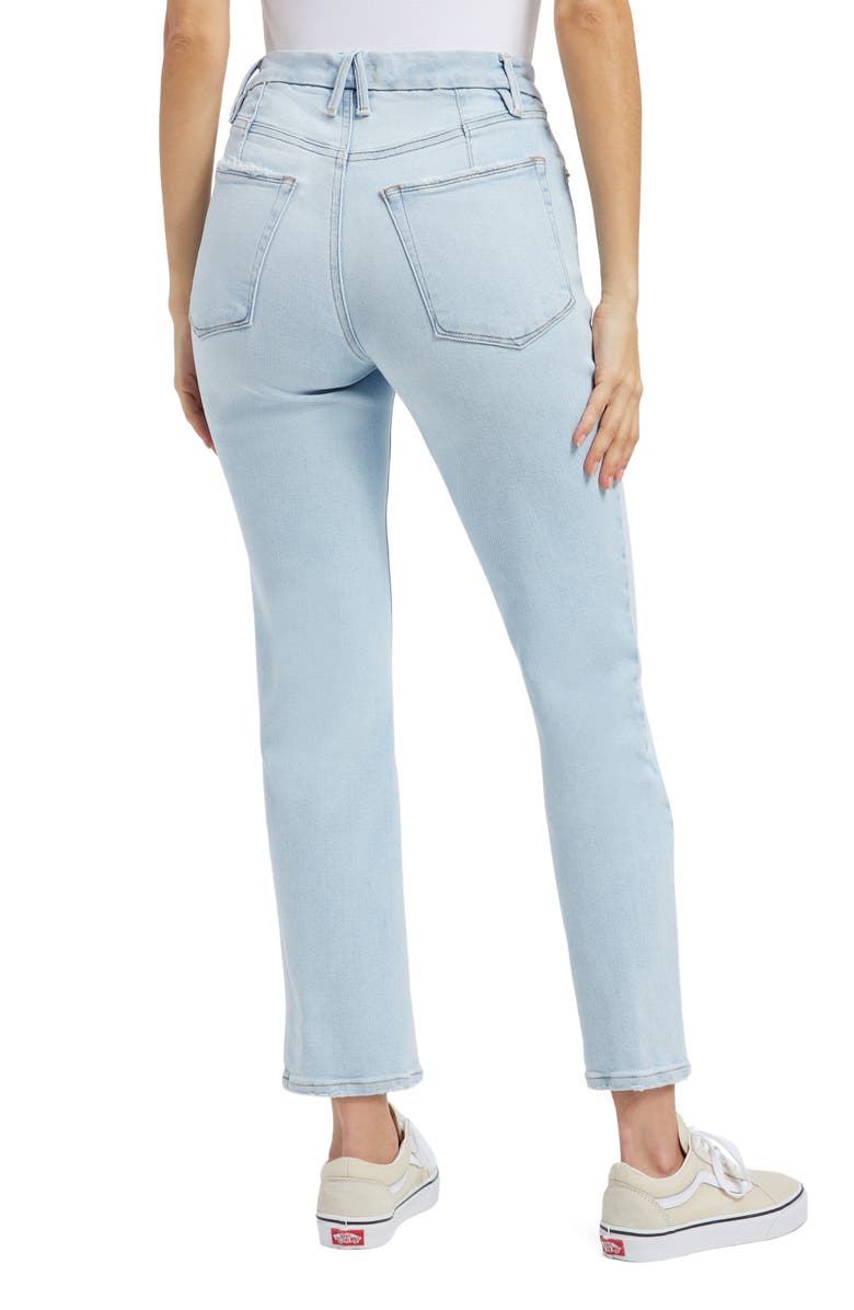 Good American Good Icon Crop Jeans, Alternate, color, 