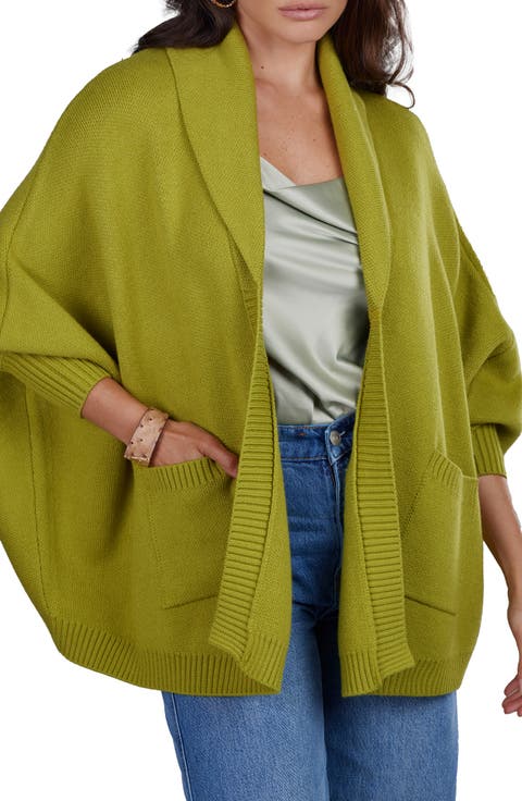 Oversize Ribbed Knit Cardigan