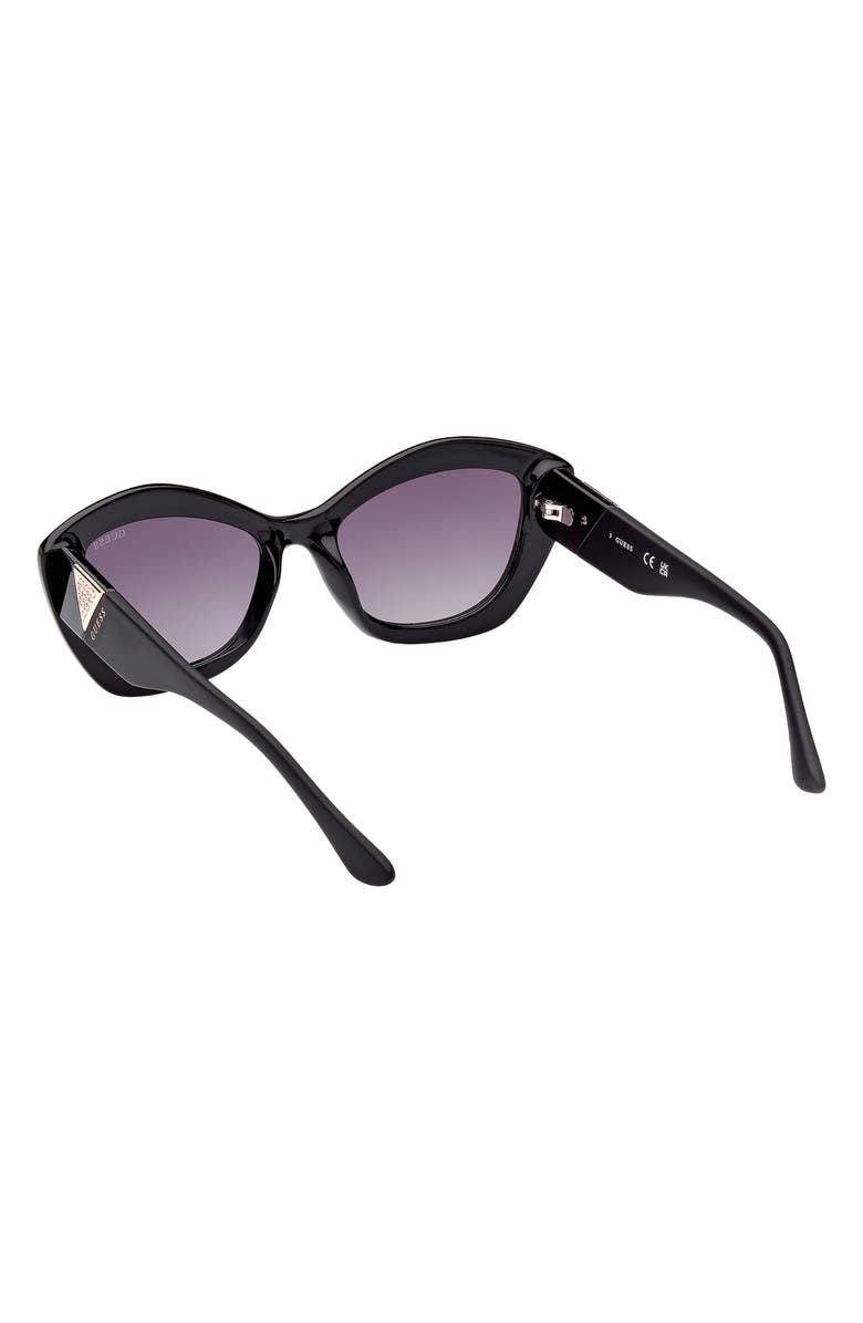 GUESS 54mm Gradient Cat Eye Sunglasses, Alternate, color, 