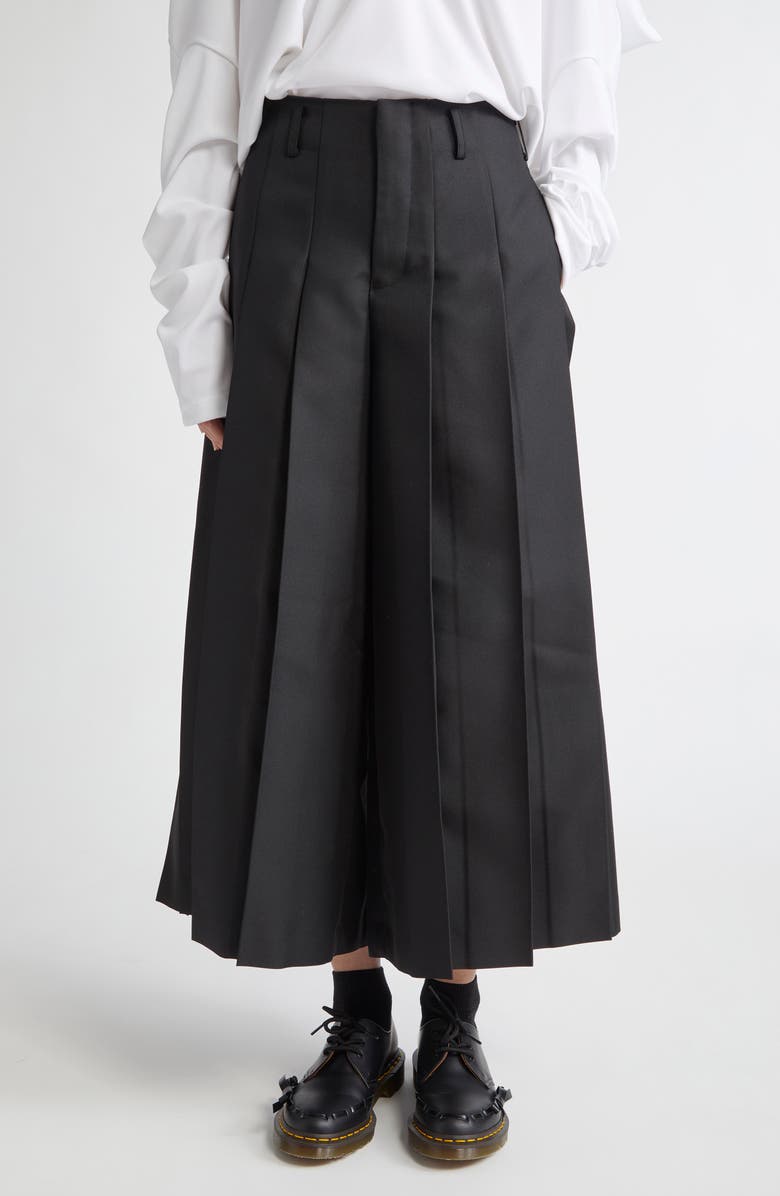 Comme des Garçons Pleated Gabardine Pants, Main, color,