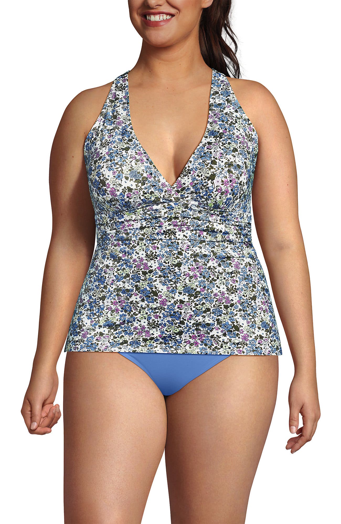 White/Lilac Multi Ditsy Floral