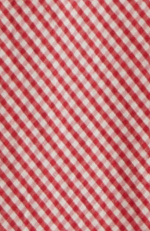 Mille Nicolette Gingham Puff Sleeve Cotton Sundress In Pink