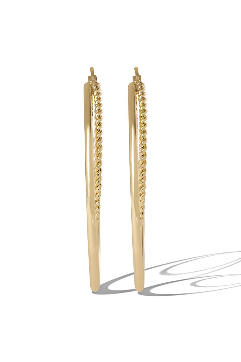 Womens Double Hoop Earrings - Gold-Tone Hoop Earrings, Alternate, color, Gold