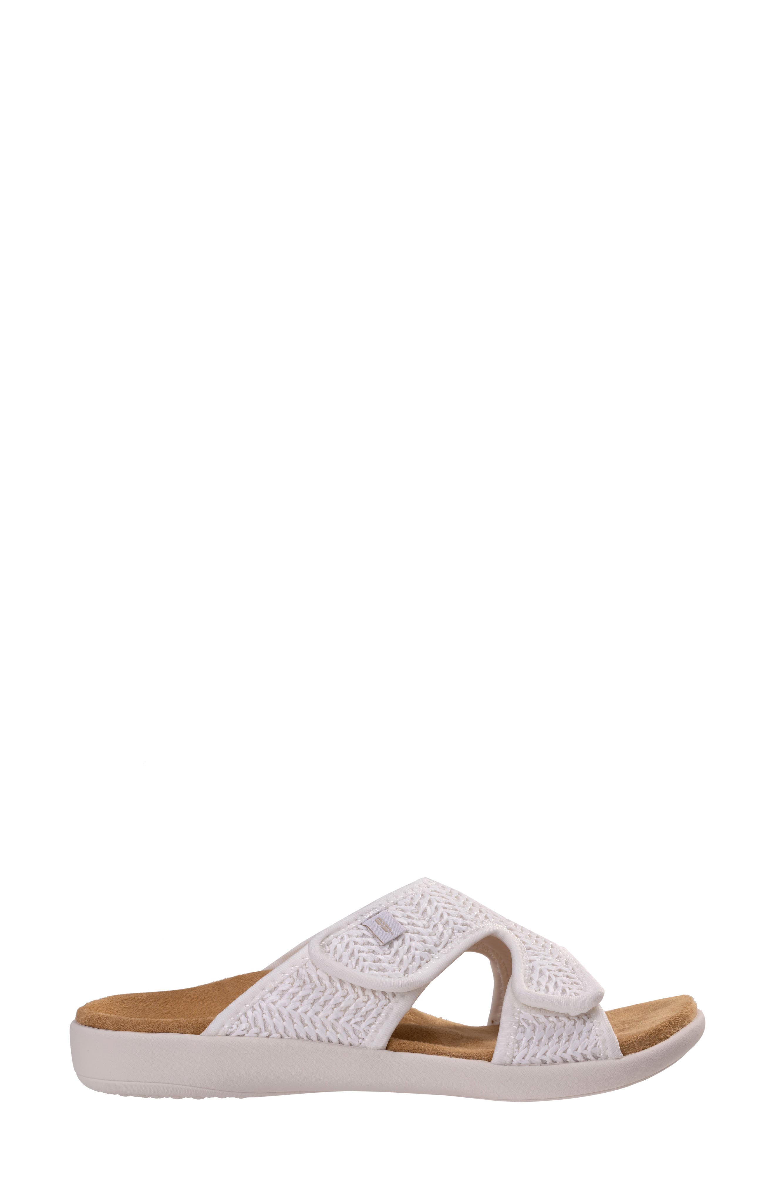 Revitalign Kholo Raffia Slide Sandal, Alternate, color, White