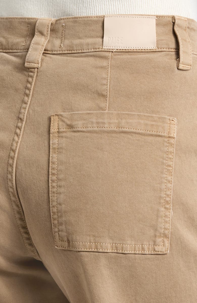 PAIGE Cameron High Waist Ankle Wide Leg Utility Jeans, Alternate, color, Vintage Camel Tan