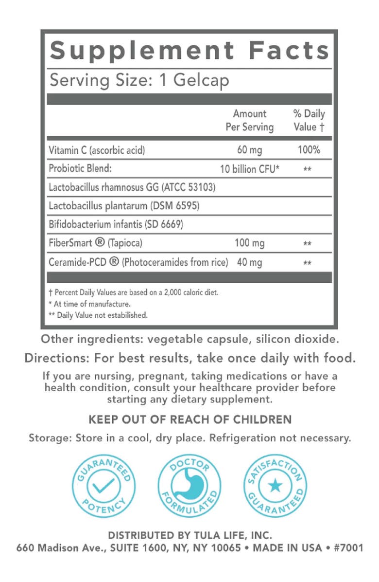 TULA Skincare Daily Probiotic + Skin Health Complex Dietary Supplement, Alternate, color,