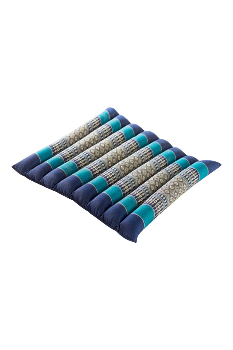 Zafuko Rollable Yoga & Meditation Cushion, Alternate, color, Burgundy/Orange
