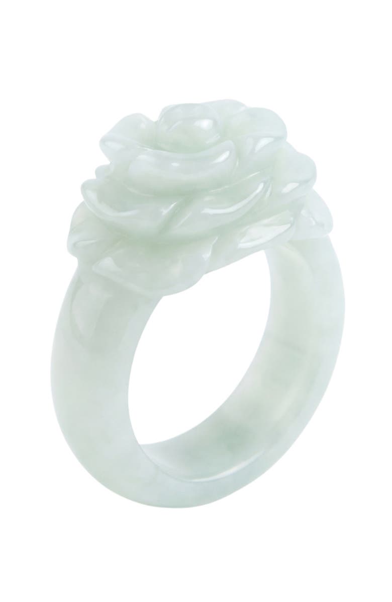 seree Rose Off-white jade ring, Alternate, color, Off White