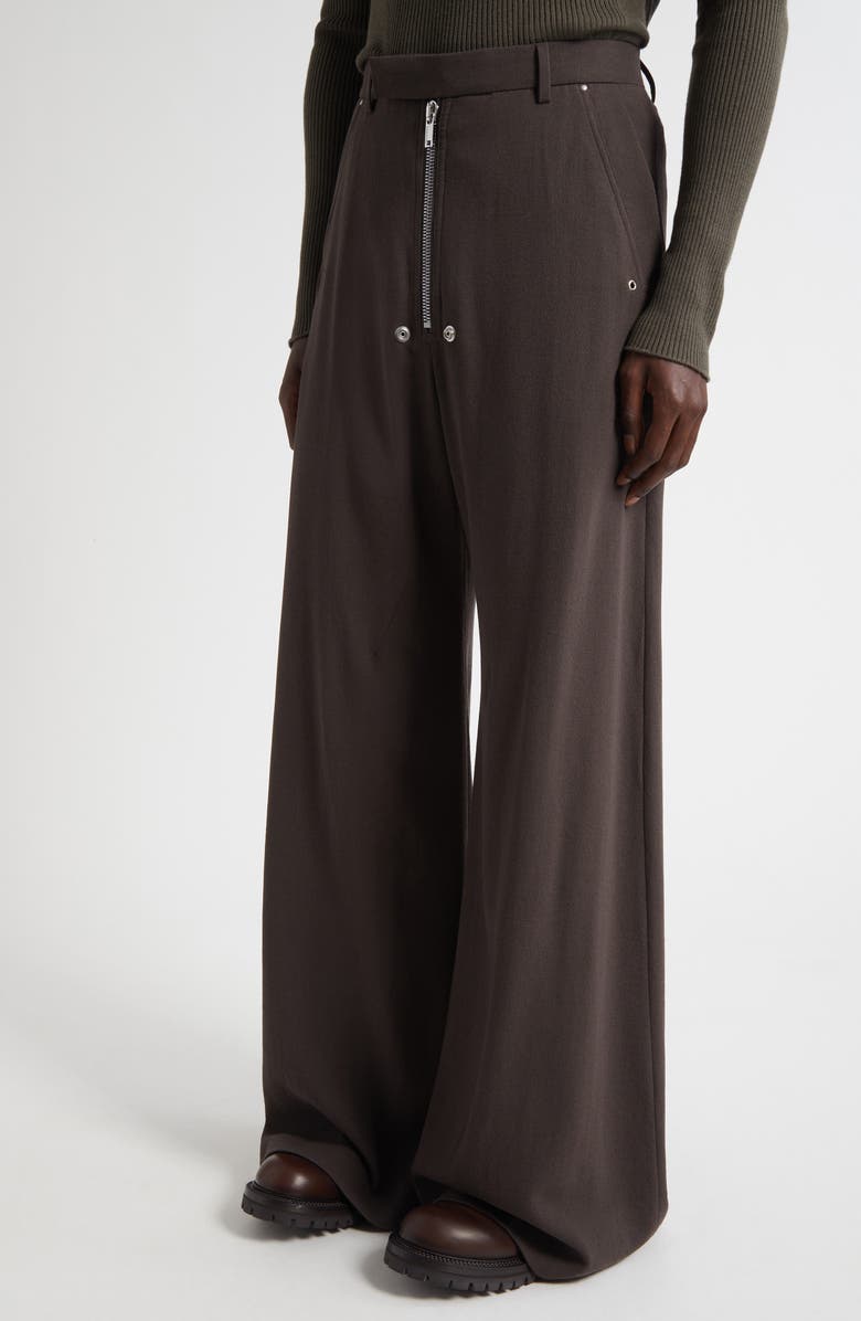 Rick Owens Belas Tailored Wide Leg Pants, Alternate, color, Dark Dust