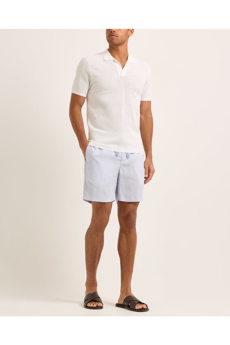 Roddy Tailored Fit Open Mesh Stitch Polo Shirt, Alternate, color, White