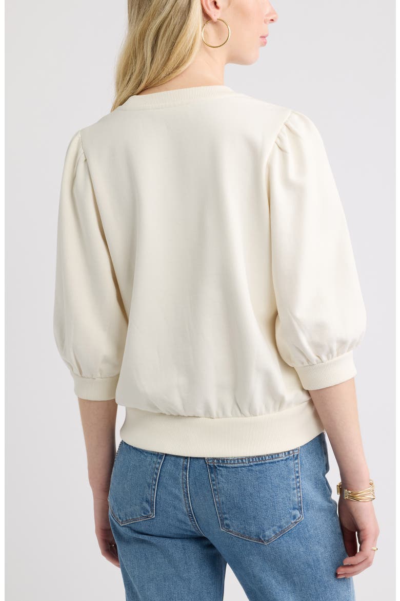 Cutwork Eyelet Sweatshirt, Alternate, color, IVORY EGRET