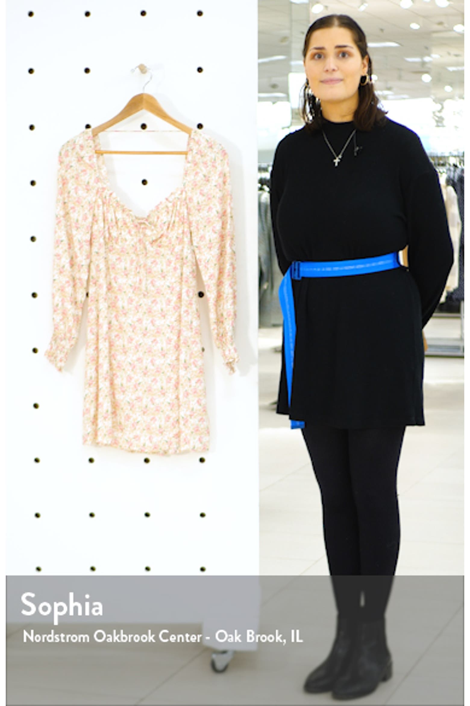 Is Rowing Good For Your Core Row A Floral Print Long Sleeve Minidress (Women) | Nordstrom