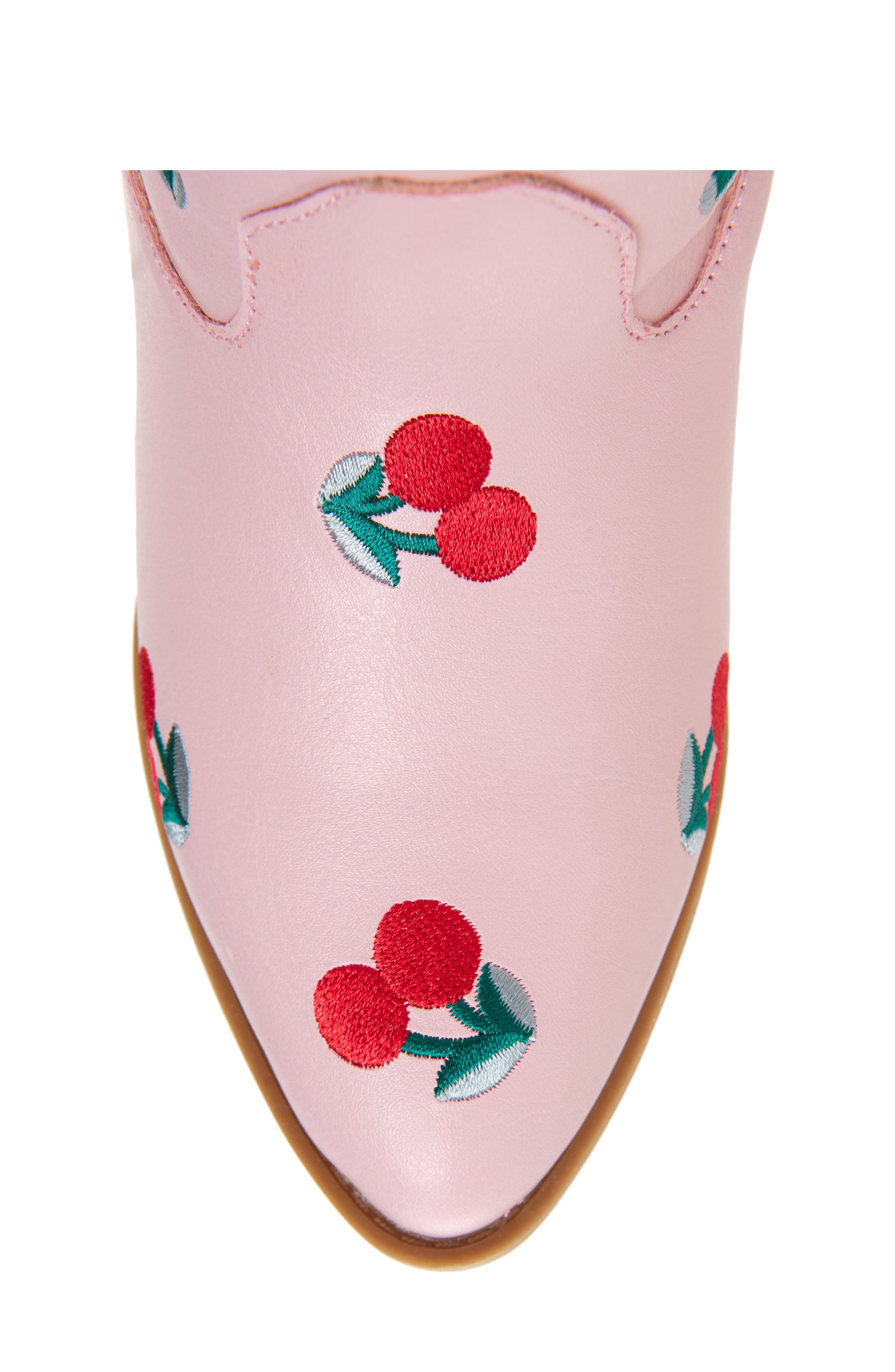 Tucker + Tate Kids' Cher Cherry Embroidered Western Boot, Alternate, color, 