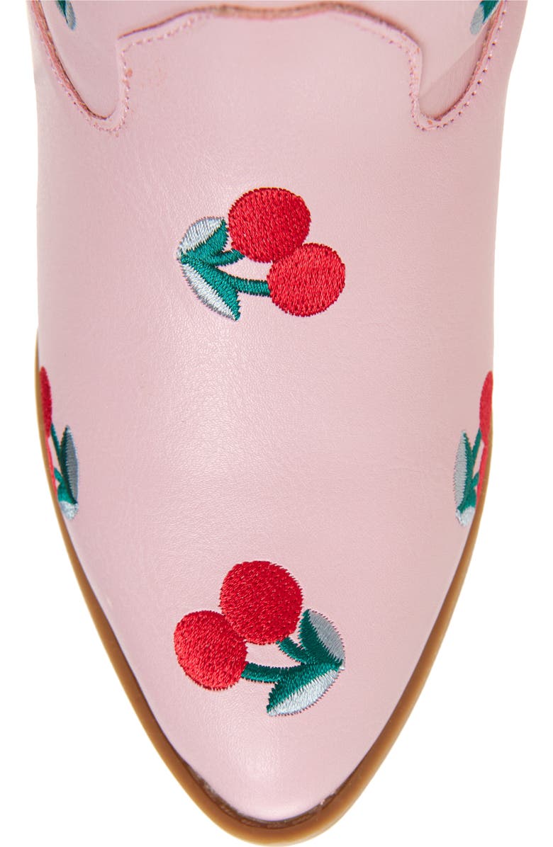 Tucker + Tate Kids' Cher Cherry Embroidered Western Boot, Alternate, color,