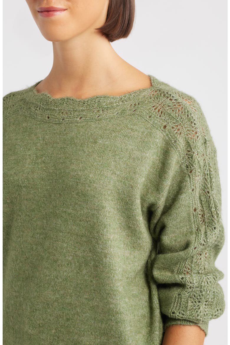 Boat Neck Sweater, Alternate, color, WILLOW GREEN