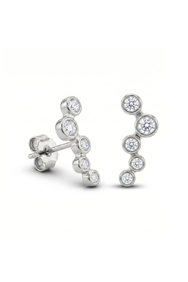 Star Cluster Stud Earring Sterling Silver, Main, color, Silver