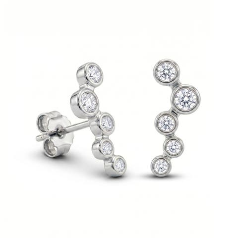 Star Cluster Stud Earring Sterling Silver