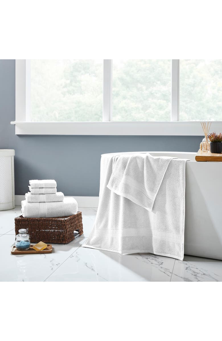Modern Threads 6-Piece Towel Set, Alternate, color, White