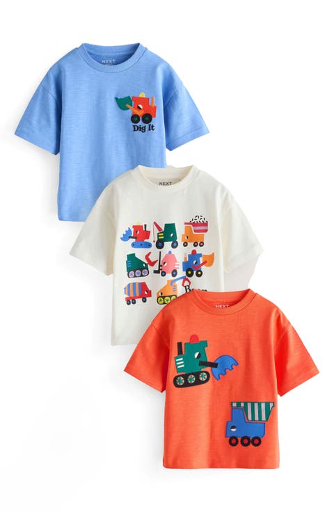 Kids' Assorted 3-Pack Cotton T-Shirts