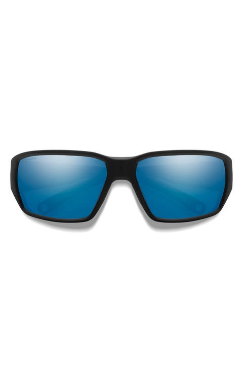 Hookset 62mm ChromaPop™ Polarized Oversize Wraparound Sunglasses
