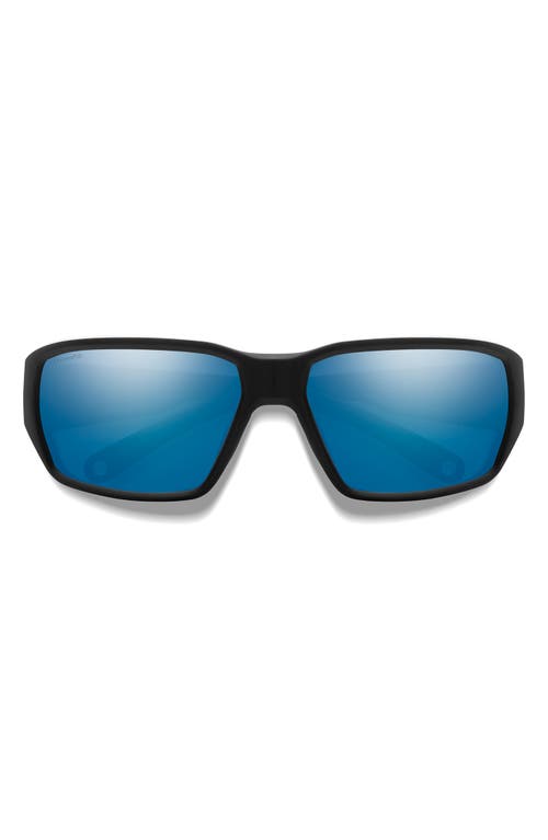 Smith Guides 62mm Chromapop™ Polarized Oversize Wraparound Sunglasses In Multi