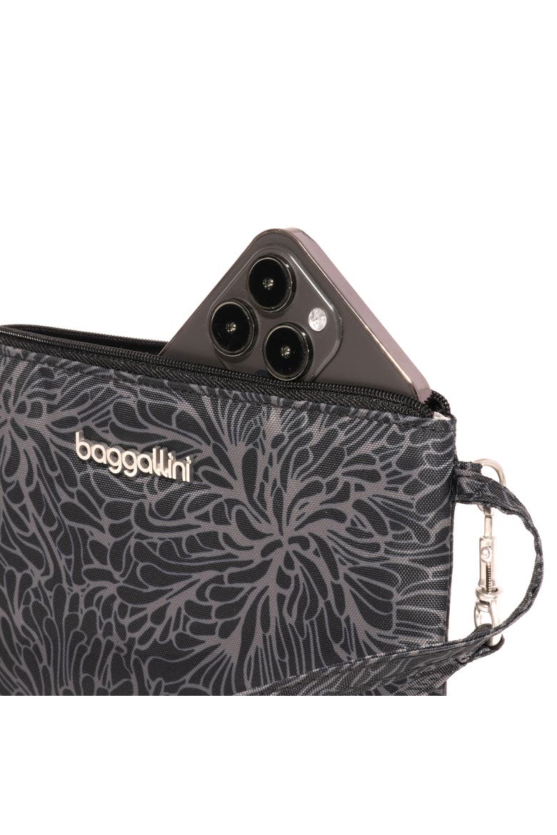 RFID Wristlet Wallet, Alternate, color, Midnight Blossom Print