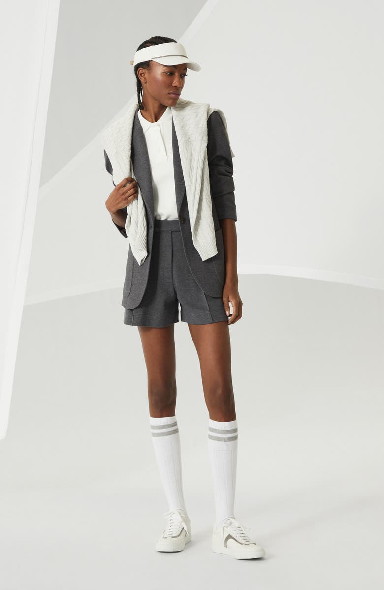 Brunello Cucinelli Pique Baggy shorts, Alternate, color, 