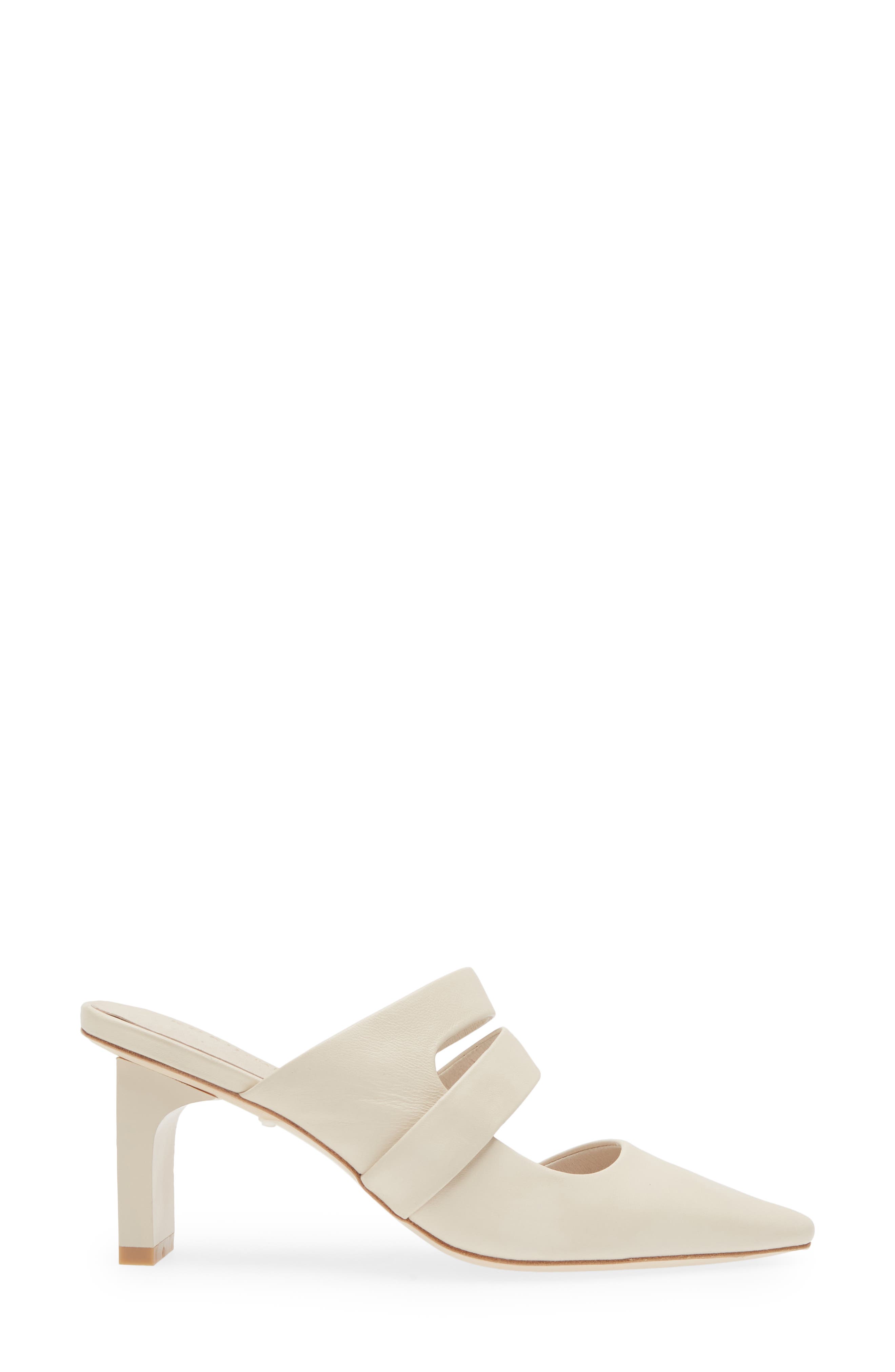 KOKO + PALENKI Century Pointed Toe Mule, Alternate, color, Beige Leather